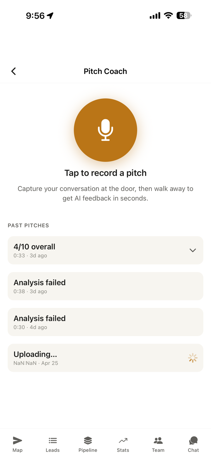 AI Pitch Coach in the Turf Lion iPhone app
